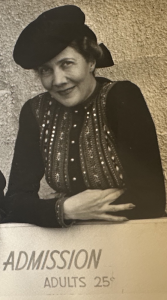 Liebes on the job as Director of the Decorative Arts Pavilion