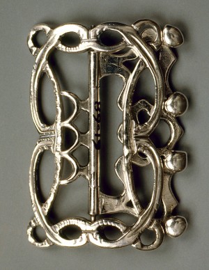 Stock buckle, unmarked, probably New England