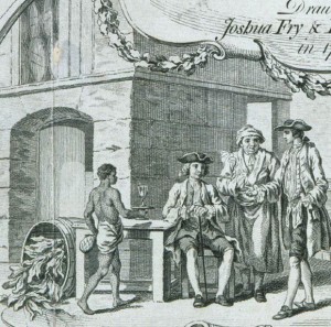 Detail from "A map of the most inhabited part of Virginia"