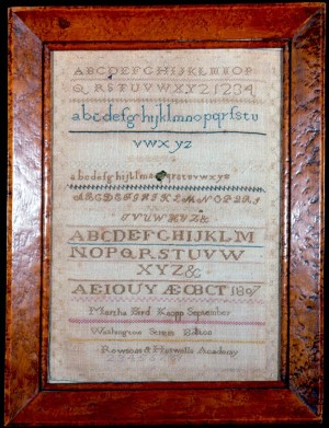 Sampler by Martha Bird Knapp