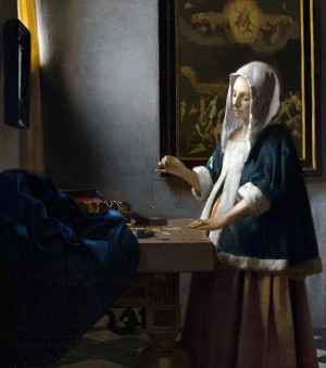 Johannes Vermeer, Woman Holding a Balance,