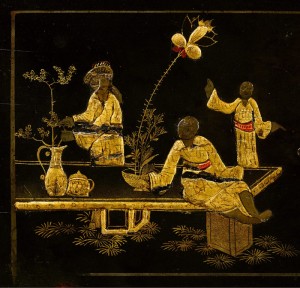 Drawer detail, high chest, Boston, Massachusetts, 1712-1725.