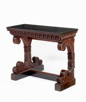 Grecian pier table attributed to Thomas Seymour for Isaac Vose & Son, Boston, ca. 1823-1825