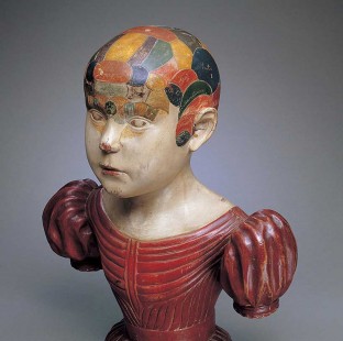 Phrenological head by Asa Ames (1823–1851), Evans, New York, ca. 1850