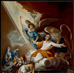 Eglomise Apotheosis of Washington