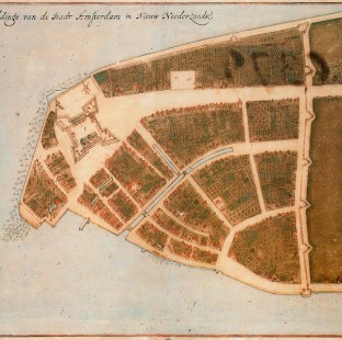 Afbeeldinge van de Stadt Amsterdam in Nieuw Neederlandt, the Castello Plan