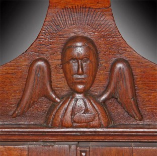 Angel Detail from a Desk and Bookcase, North Carolina, ca. 1800 Private Collection 